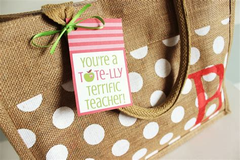 Teacher Appreciation Printable Tags… Tote-lly Terrific Gift Idea!