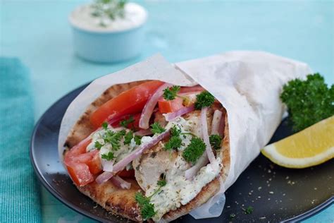 Chicken Souvlaki Wrap - Food Meanderings