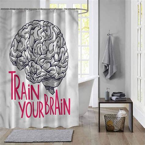 Amazon.com: ScottDecor Vintage Funny Shower Curtain Humour Quote Shower Curtain has a Nice ...