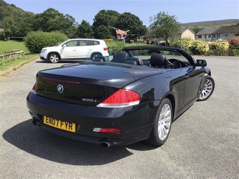 Black BMW 650i Convertible 2007 Cabriolet 6 Series | in Glossop, Derbyshire | Gumtree