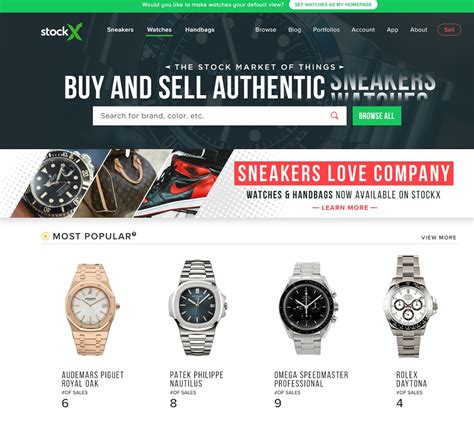 StockX Launches Stock Market-Style Marketplace For Watch Sales Online ...