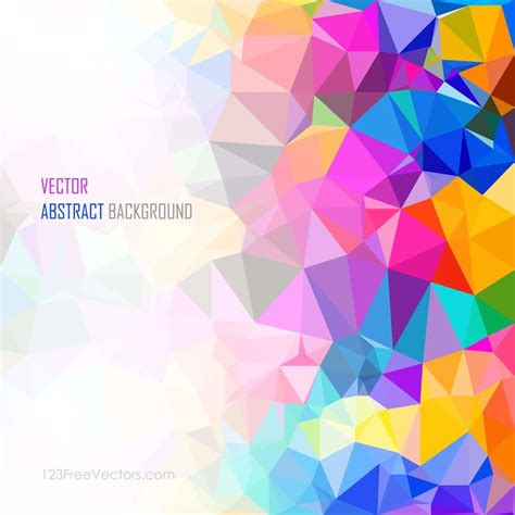 Colorful Abstract Geometric Polygon Background Vector | Background design vector, Background ...