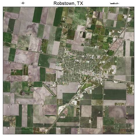 Aerial Photography Map of Robstown, TX Texas