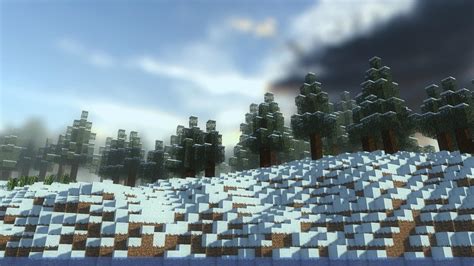 Minecraft Snowy Taiga Wallpaper