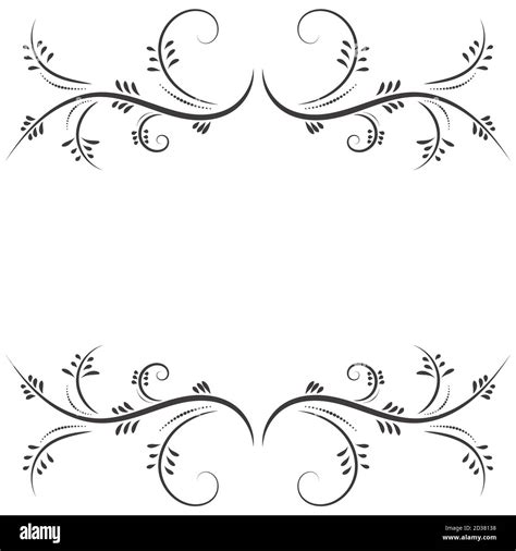 Drawing vector graphics frame with a floral pattern for design ...