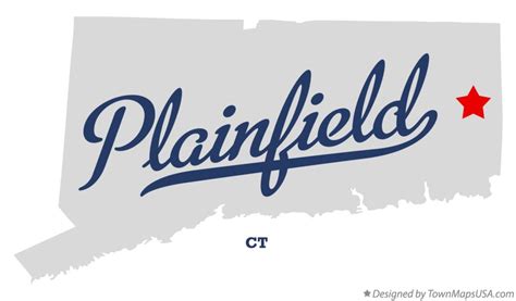 Map of Plainfield, CT, Connecticut