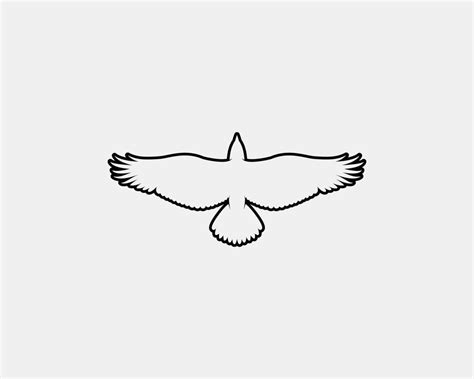 eagle outline vector silhouette 11542506 Vector Art at Vecteezy