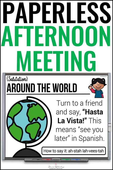 Afternoon Meeting - Google Classroom - Classroom Community Activities ...