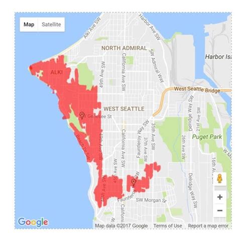 Seattle City Light Power Outage Map