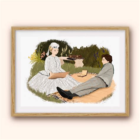 Little Women Amy and Laurie Original Illustration Print | Etsy