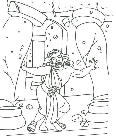 Samson And Delilah Story Coloring Pages - Coloring Home