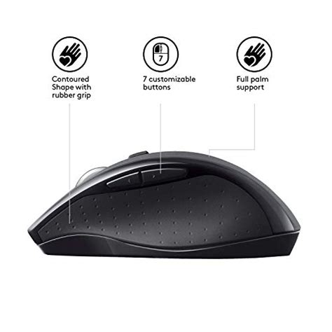 Logitech M705 Marathon Wireless Mouse – Long 3 Year Battery Life ...