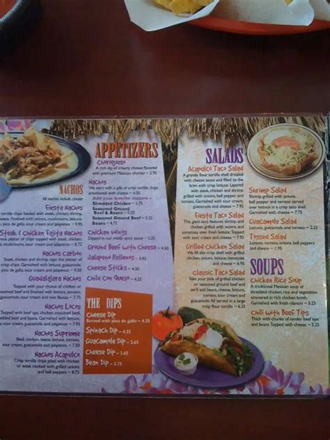 Acapulco Mexican Restaurant Menu - Urbanspoon/Zomato