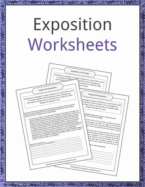 Exposition Examples, Definition and Worksheets | KidsKonnect