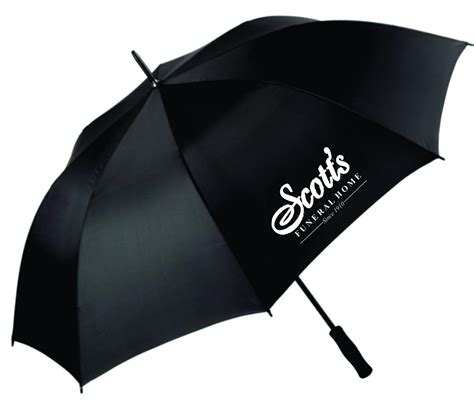 60″ Black Golf Logo Umbrellas – Premium Quality Umbrellas