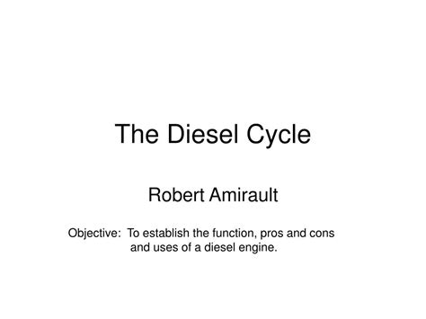 PPT - The Diesel Cycle PowerPoint Presentation, free download - ID:4144438