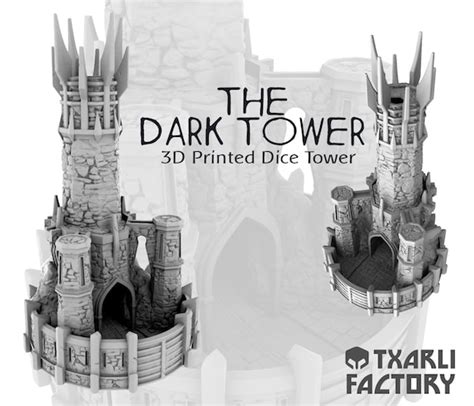 The Dark Tower 3D Printed Dice Tower Lotr Terrain Txarli - Etsy