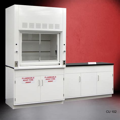 4′ Fisher American Fume Hood w/ Flammable Storage & 5′ Cabinets | NLS