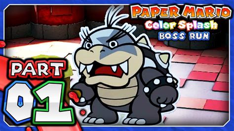 Paper Mario: Color Splash Boss Run - Part 1 - Morton Boss Battle! - YouTube