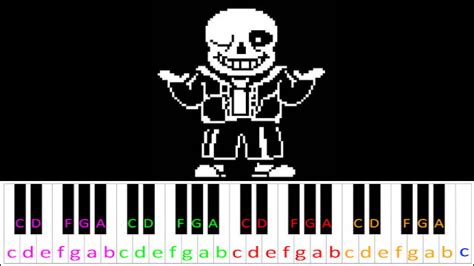 sans. (Undertale) | Piano Letter Notes