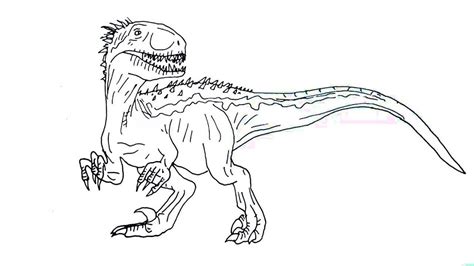 Dibujos De Indoraptor Aterrador Para Colorear Para Colorear Pintar E | Images and Photos finder