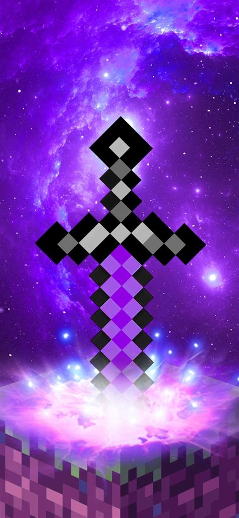 Purple minecraft sword Wallpapers Download | MobCup