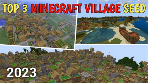 Minecraft PE Top 3 Village Seed 2023 || Minecraft PE Village Seed || Minecraft Village - YouTube