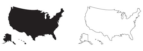 Premium Vector | United states map