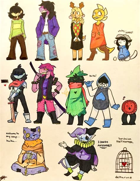 Some deltarune characters by iiHailo on DeviantArt