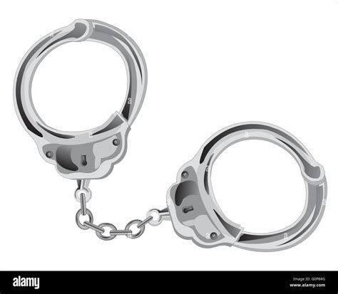 Manacles on chain on white background is insulated Stock Vector Image ...