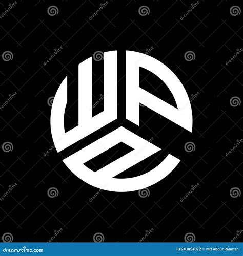 WPP Letter Logo Design on Black Background. WPP Creative Initials Letter Logo Concept Stock ...