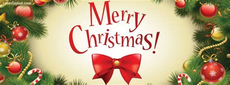 Merry Christmas Wreath Facebook Cover | Christmas facebook cover ...