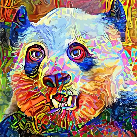 Artistic and Colorful Panda Bear Portrait Painting 4293160 Vector Art at Vecteezy