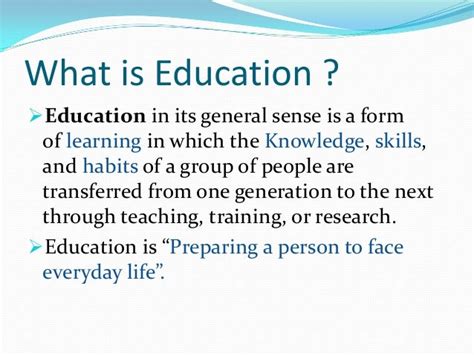 Education today ppt