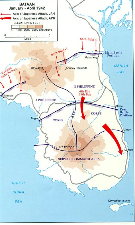 Bataan Attack Diagram