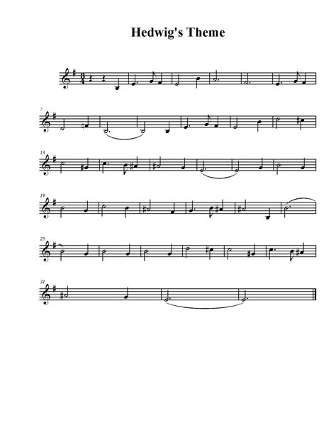 sheet music - hedwig's theme. definitely learning it :) | Sheet music ...