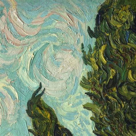 Cypresses (detail) by Vincent van Gogh - LONE QUIXOTE