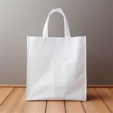 Premium Photo | Plain white tote bag for mockup purposes