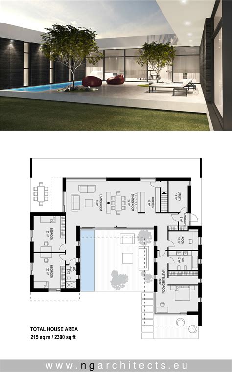 Modern Villa Floor Plan - Image to u
