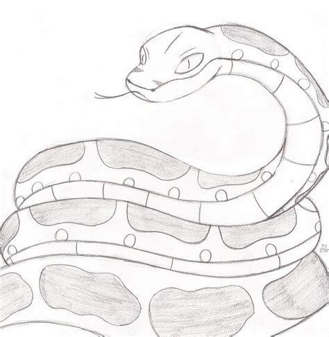 Anaconda Sketch by lol20.deviantart.com on @DeviantArt | Snake drawing ...