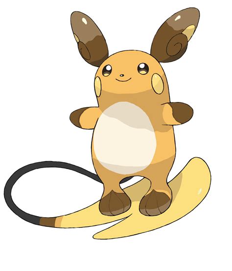 a cartoon pokemon sitting on top of a banana peel with ears and tail, eyes wide open