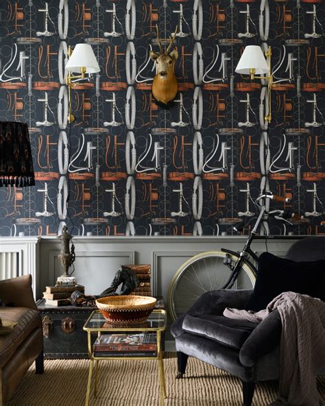 EQUESTRIAN EQUIPMENT Dark Wallpaper - The Derby - Collections - Products