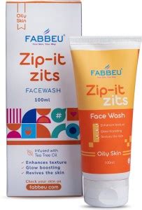 FABBEU Zip-It Zits (100 ml) | Acne Removal Facewash | For Men And Women Face Wash - Price in ...