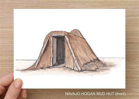 NAVAJO HOGAN Mud Hut Native American Tribaltraditional - Etsy UK