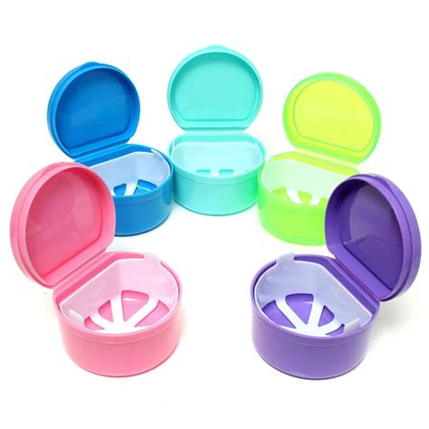 New Dental Orthodontic Retainer Denture Storage Case Box Mouthguard Container Random Color-in ...