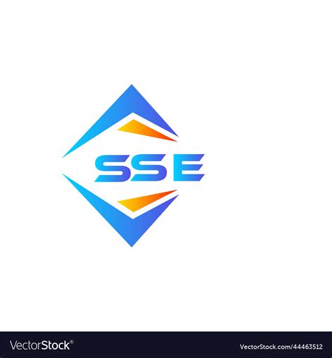 Sse abstract technology logo design on white Vector Image