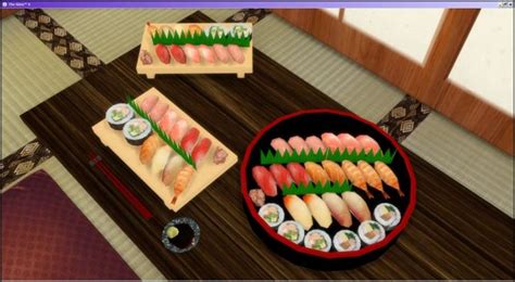 Sims 4 Custom Food Sushi