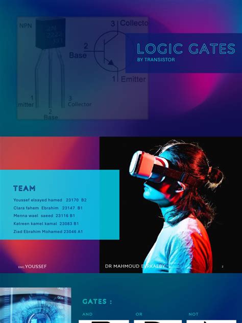 LOGIC GATES by transistor | PDF