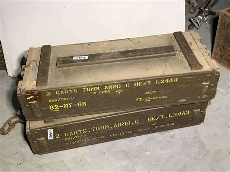 Lot 603 - 2x Ammo Boxes | AuctionsPlus