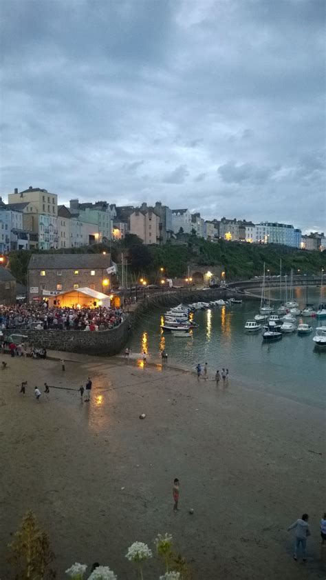 Tenby harbour at night | Tenby, Seaside towns, Pembrokeshire